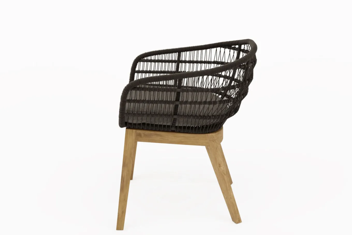Sale Oxford Garten-Essgruppe, anthrazit/natur, Edelstahl/recycled Teak/Rope, 200/260 x 100 cm, 8x Sessel, FSC®-zertifiziertes Produkt Garten-Essgruppen|Edelstahl-Gartenmöbel