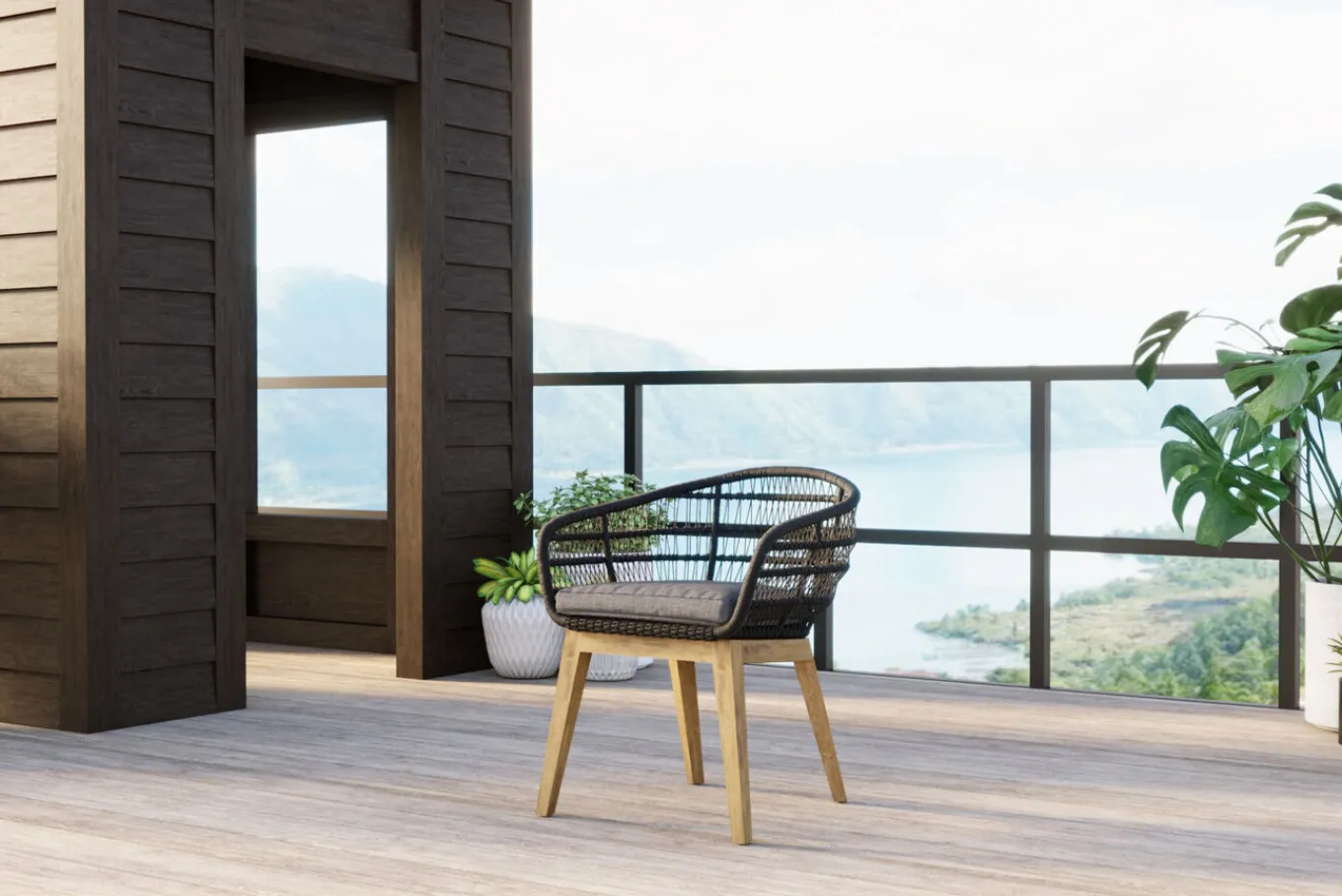 Sale Oxford Garten-Essgruppe, anthrazit/natur, Edelstahl/recycled Teak/Rope, 200/260 x 100 cm, 8x Sessel, FSC®-zertifiziertes Produkt Garten-Essgruppen|Edelstahl-Gartenmöbel