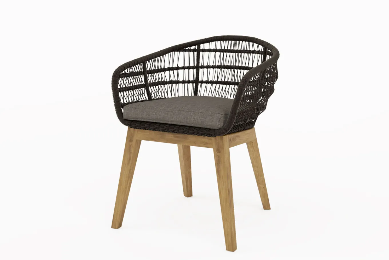 Sale Oxford Garten-Essgruppe, anthrazit/natur, Edelstahl/recycled Teak/Rope, 200/260 x 100 cm, 8x Sessel, FSC®-zertifiziertes Produkt Garten-Essgruppen|Edelstahl-Gartenmöbel