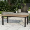 Hot Oxford/Zui Garten-Essgruppe, anthrazit/hellgrau, Edelstahl/recycled Teak/Rope, 200/260 x 100 cm, 6x Sessel, inkl. Polster Garten-Essgruppen|Edelstahl-Gartenmöbel