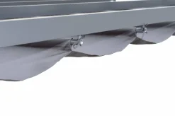 Discount Pergola mit faltbarem Stoffdach, Anthrazit, Aluminium/Polyester, 4 x 4 m, Air-Vent System, UV-beständig Pergola|Aluminium-Gartenmöbel