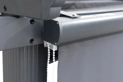 Discount Pergola mit faltbarem Stoffdach, Anthrazit, Aluminium/Polyester, 4 x 4 m, Air-Vent System, UV-beständig Pergola|Aluminium-Gartenmöbel