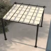 Hot Pergola mit faltbarem Stoffdach, Anthrazit/Creme, Aluminium/Polyester, 3 x 3 m, Air-Vent System, UV-Schutz 30+ Pergola|Aluminium-Gartenmöbel
