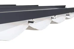 Hot Pergola mit faltbarem Stoffdach, Anthrazit/Creme, Aluminium/Polyester, 3 x 3 m, Air-Vent System, UV-Schutz 30+ Pergola|Aluminium-Gartenmöbel