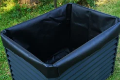 Best Pflanzvlies, schwarz, Vlies 200g/m², 120x90x100cm, für Hochbeet mit 120cm Hochbeet|Gartenmöbel-Zubehör & Ersatzteile
