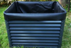 Best Pflanzvlies, schwarz, Vlies 200g/m², 120x90x100cm, für Hochbeet mit 120cm Hochbeet|Gartenmöbel-Zubehör & Ersatzteile