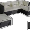 Online Premium Abdeckhaubenset, für Lounge theBox-A/-D: 18226/ 18227/ 18228/ 16068, schwarz, wasserbeständig Schutzhüllen