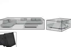 Discount Premium Abdeckhauben Set für Lounge: 23582, schwarz, wasserbeständig Schutzhüllen