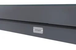 Clearance Premium Ausziehtisch, anthrazit/grau, Alu/Sicherheitsglas, 180/240x100cm, automatischer Ausziehmechanismus Gartentische