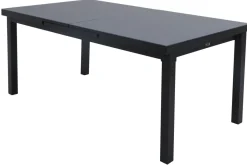 Discount Premium Ausziehtisch, anthrazit matt/grau, Alu/Glas, 180/240x100cm, automatischer Ausziehmechanismus Gartentische