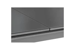 Discount Premium Ausziehtisch, anthrazit/grau, Aluminium/Glas, 180/240x100cm, automatischer Ausziehmechanismus Gartentische