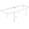 Discount Premium Ausziehtisch, anthrazit matt, Alu/Spraystone, Tischplatte 160/260 x 100 cm, pulverbeschichtet, höhenverstellbare Füße Gartentische