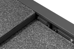 Discount Premium Ausziehtisch, anthrazit matt, Alu/Spraystone, Tischplatte 160/260 x 100 cm, pulverbeschichtet, höhenverstellbare Füße Gartentische