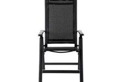 Outlet Premium Garten-Essgruppe, 8 Personen, ausziehbarer Tisch 180–240 cm, Alu/Textilene, 6 Stapel- 2 Klappstühle Garten-Essgruppen|Aluminium-Gartenmöbel