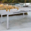 Best Premium Garten-Essgruppe, silber/grau, Alu/Textilene, Ausziehtisch 180/240 x 100 cm, 8 Klappstühle Garten-Essgruppen|Aluminium-Gartenmöbel