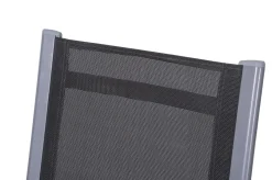 Outlet Premium Garten-Essgruppe, silber/grau, Alu/Textilene, Ausziehtisch 180/240 x 100 cm, 8 Stapelsessel Garten-Essgruppen