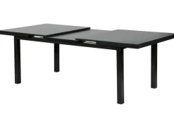 Discount Premium Garten-Essgruppe, anthrazit/grau, Alu/Textilene, Ausziehtisch 180/240x100cm, 8 Klappstühle Garten-Essgruppen