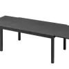 Clearance Premium Garten-Essgruppe, anthrazit matt/grau, Aluminium Polyrattan, Tisch 160/260 x 100 cm, 6 Dining-Sessel Garten-Essgruppen