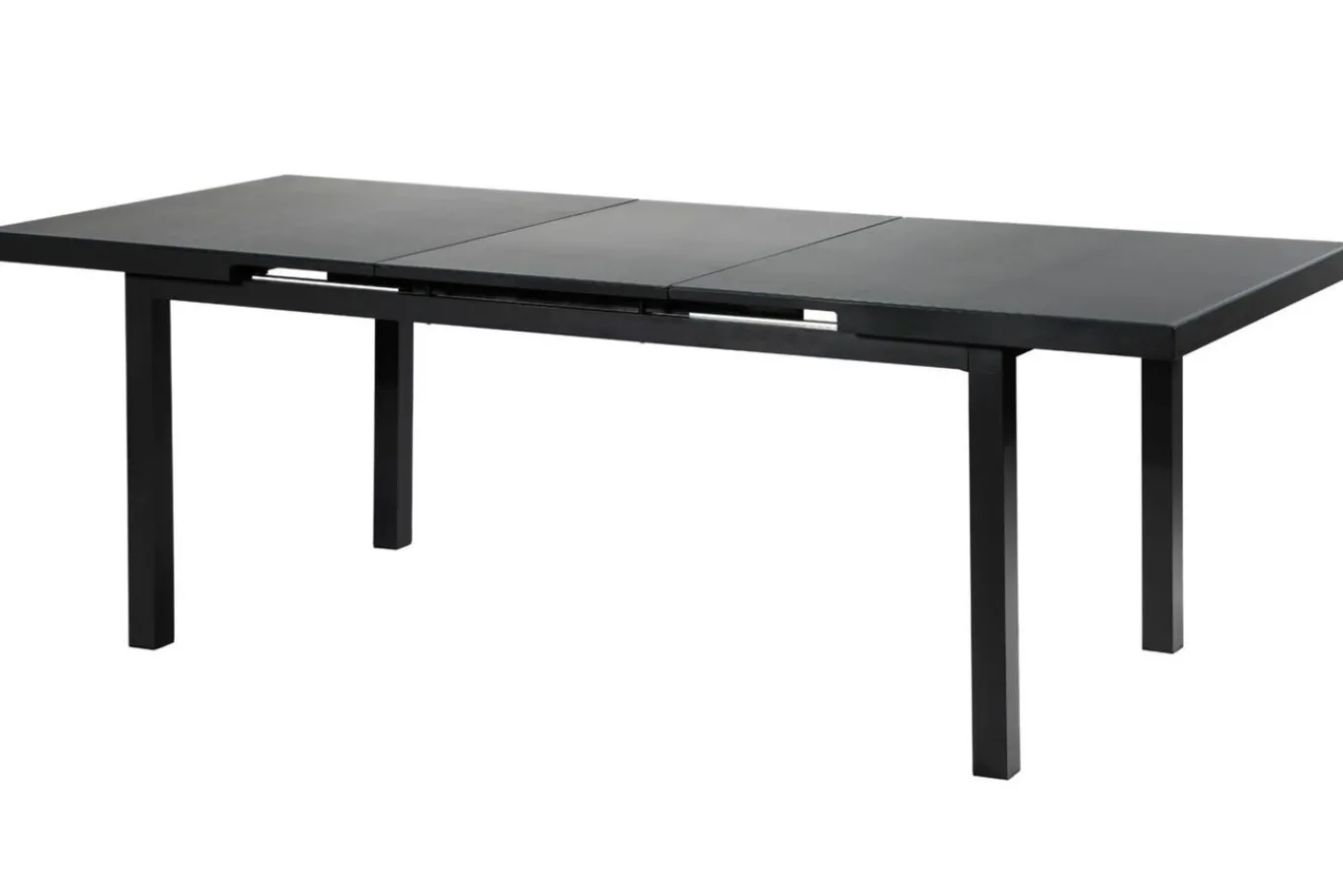 Best Premium Garten-Essgruppe, ® anthrazit matt, Alu/Textilene, Tisch 180/240x100cm, 8 Stapelsessel Garten-Essgruppen|Aluminium-Gartenmöbel