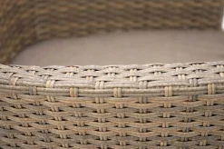 Hot Rabida Basic Stapelsessel, champagner-meliert, Polyrattan, 59 x 62 x 92 cm, inkl. Polster Polyrattan-Gartenmöbel|Gartenstühle & Gartensessel