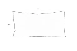 New Rückenkissen, anthrazit, Polyester, 60 x 30 cm, schnelltrocknend, strapazierfähig, pflegeleicht, langlebiges Material Rückenkissen & Zierkissen