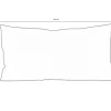 Online Rückenkissen, hellgrau, Polyester, 60 x 30 cm, pflegeleicht, schnelltrocknend, strapazierfähig, langlebiges Material Rückenkissen & Zierkissen