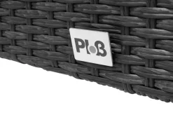 Outlet Rocking Basic Stapelstuhl, grau/braun-meliert, Polyrattan, 56 x 64 x 92 cm, inkl. Polster Polyrattan-Gartenmöbel|Gartenstühle & Gartensessel