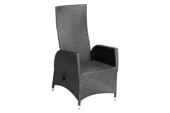 Best Rocking Gartensessel, verstellbar, inkl. Polster, Polyrattan, 60x68x110 cm Polyrattan-Gartenmöbel|Gartenstühle & Gartensessel