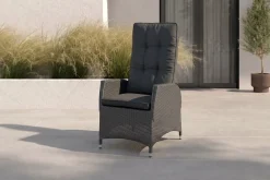 Best Rocking Gartensessel, verstellbar, inkl. Polster, Polyrattan, 60x68x110 cm Polyrattan-Gartenmöbel|Gartenstühle & Gartensessel