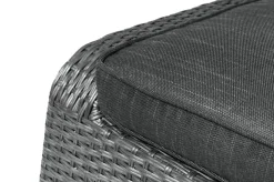 Discount Rocking Hocker, grau/braun-meliert, Polyrattan, 71x45x56 cm, zu Loungesessel, inkl. Polster Polyrattan-Gartenmöbel|Gartenstühle & Gartensessel