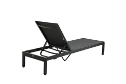 Outlet Rollliege, anthrazit matt, Aluminium, 193x60x32,5cm, Rückenlehne verstellbar Gartenliegen