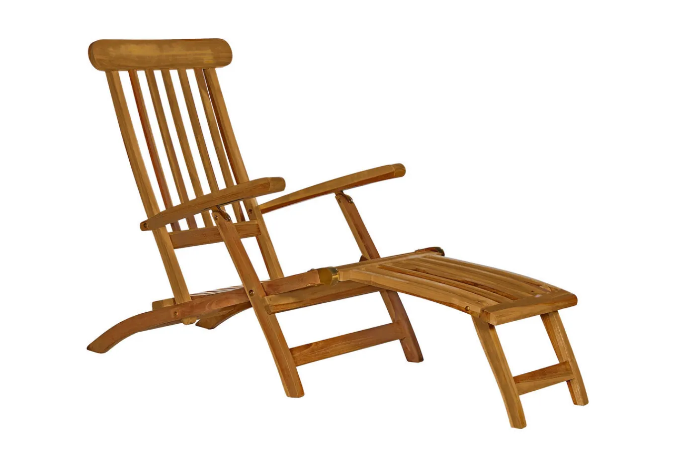 Clearance Seattle Liegestuhl / Deckchair, natur, Teakholz, 165 x 58 x 96 cm, fein geschliffen Gartenstühle & Gartensessel