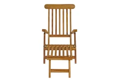 Clearance Seattle Liegestuhl / Deckchair, natur, Teakholz, 165 x 58 x 96 cm, fein geschliffen Gartenstühle & Gartensessel