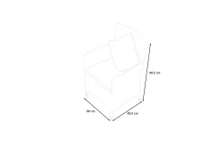 Sale Sessel, desert-beige, Polyrattan/Aluminium, 60 x 60 x 86 cm, hohe Belastbarkeit, abnehmbare Bezüge, mit Reißverschluss, 2er Set Aluminium-Gartenmöbel|Gartenstühle & Gartensessel