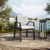 Sale Sessel, hellgrau, Alu/Polyester, pulverbeschichtet, langlebiges Material, montierte Anlieferung Aluminium-Gartenmöbel|Gartenstühle & Gartensessel