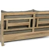 Sofa, natur, recyceltes Teak, 190x112x82cm 2 Sitzer, inkl. Kissen, mit Armlehnen, FSC®-zertifiziertes Produkt Gartenbänke & Gartensofas
