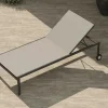 Discount Sonnenliege, Schwarz, Aluminium, pflegeleicht, korrosionsbeständig, mit Fußkappen, hohe Belastbarkeit, witterungsbeständig Gartenliegen