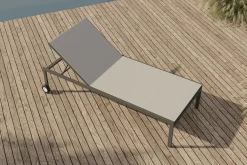 Discount Sonnenliege, Schwarz, Aluminium, pflegeleicht, korrosionsbeständig, mit Fußkappen, hohe Belastbarkeit, witterungsbeständig Gartenliegen