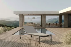 Discount Sonnenliege, Schwarz, Aluminium, pflegeleicht, korrosionsbeständig, mit Fußkappen, hohe Belastbarkeit, witterungsbeständig Gartenliegen