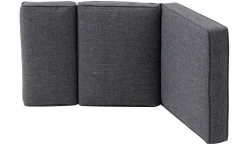 Sale Stapelsessel, anthrazit matt, Alu/Polyester, 71,5x59x106 cm, Teak Armlehnen, inkl. Polster Gartenstühle & Gartensessel