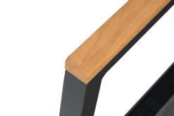 Online Stapelsessel, anthrazit matt, Alu/Textilene, pulverbeschichtet, robust, witterungsbeständig Aluminium-Gartenmöbel|Gartenstühle & Gartensessel