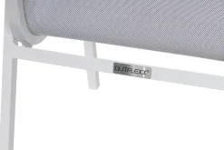 Outlet Stapelsessel, creme/weiß pulverbeschichtet, Alu/Textilene, langlebiges Material, stapelbar Aluminium-Gartenmöbel|Gartenstühle & Gartensessel