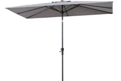 Sale Sydney Mittelstockschirm, anthrazit, pulverbesch. Aluminium/Polyester PA-beschichtet, 270 x 150 cm Sonnenschirme