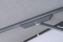 New Sydney Sonnenschirm , grau, Alu/Polyester, 400 x 400 cm, mit Air-Vent System, pulverbeschichtet, inkl. befüllbarem Schirmständer Sonnenschirme