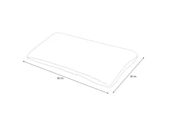 Hot Tampere Dekokissen, türkis, 100% Polyacryl, 30 x 60 cm, Premium 2er-Set Rückenkissen & Zierkissen