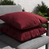 Best Tampere Dekokissen, rot, 100% Polyacryl, 45 x 45 cm, Premium 2er-Set Rückenkissen & Zierkissen