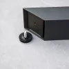 Best Tavio Garten-Essgruppe, schwarz/grün, Alu/Steinimitat/Rope-Geflecht, Tisch 200/260 x 100 cm, ausziehbar, 6 Diningsessel Garten-Essgruppen