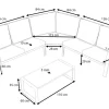 Online Theia L Gartenlounge für 5 Personen, anthrazit/grau meliert, Alu/Polyester, Tischplatte aus Milchglas, pulverbeschichtet Gartenlounge|Aluminium-Gartenmöbel