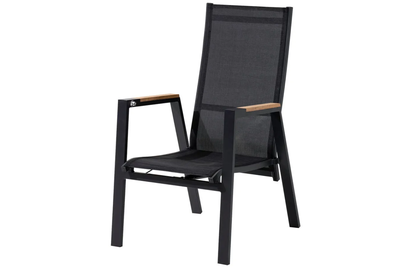 Hot Trondheim Garten-Essgruppe, anthrazit/natur, Alu/Teakholz, Tisch 220 x 100 cm, 6 Sessel, inkl. Polster Garten-Essgruppen