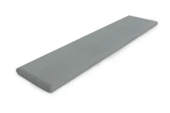 Outlet Tulare Bankauflage, grau meliert, Polyester, 170 x 40 cm, Kissenstärke ca. 5 cm Bankauflagen